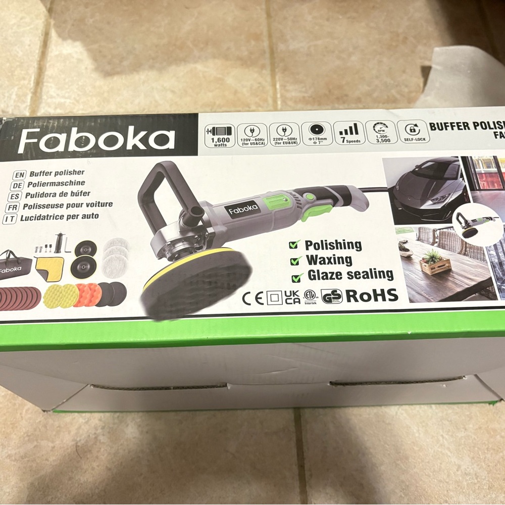Faboka Buffer Polisher with Accessories